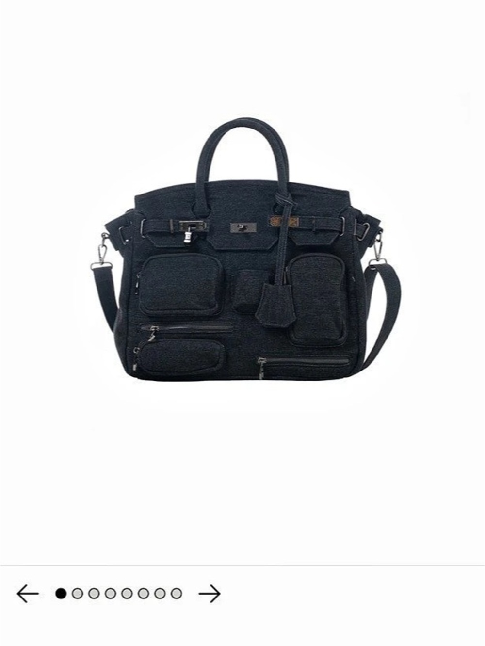 Busy Firkin Bag Tote Bag in Black NWT